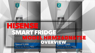 Hisense — Model #HRM260N6TSE 25.6-cu ft 4-Door Smart French Door Refrigerator with Ice Maker