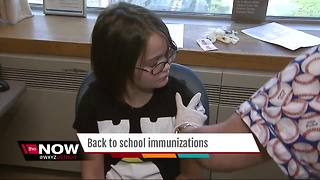 Back to school immunizations