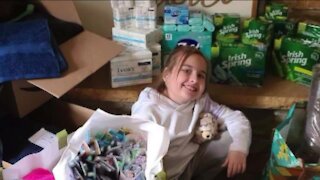 A lesson in charity: Racine girl helping those in need with care kits