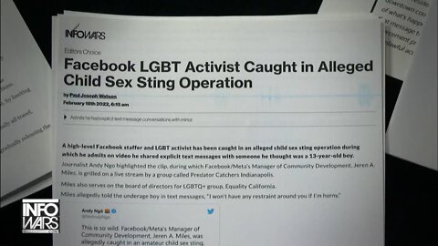 Facebook/Meta Manager Caught On Video In Pedophile Sting