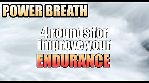 [Power Breath] 4 rounds breathwork guided - Breathing for ENDURANCE