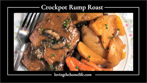 Crockpot Rump Roast - Easy and Delicious!