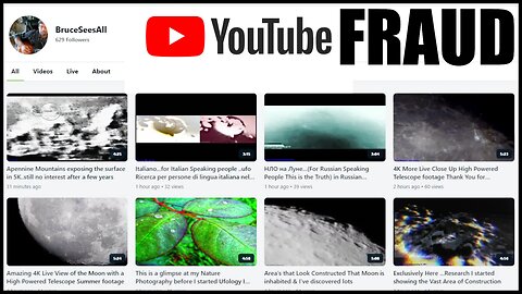 The YouTube Fraudster - Caught Again In 2024 - Bruce Swartz From Bruce Sees All UFO's