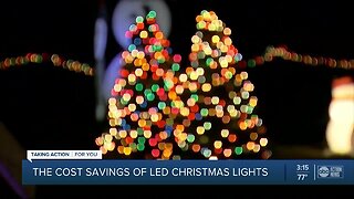 The cost savings of LED Christmas lights