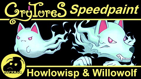 Crytures Speedpaint - Howlowisp and Willowolf