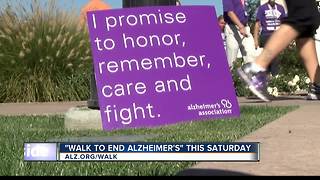 Alzheimer's Walk this Saturday