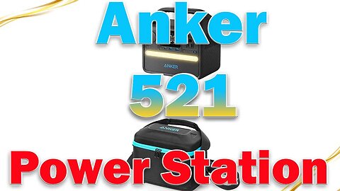 Anker 521 Portable Power Station 256Wh Solar Generator with LiFePO4 Battery Pack +Carrying Case Bag