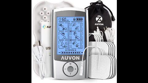 AUVON Rechargeable TENS Unit Muscle Stimulator.