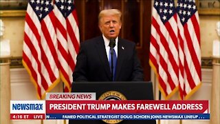 President Trump Makes Farewell address