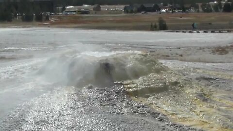 Sponge Geyser in Yellowstone