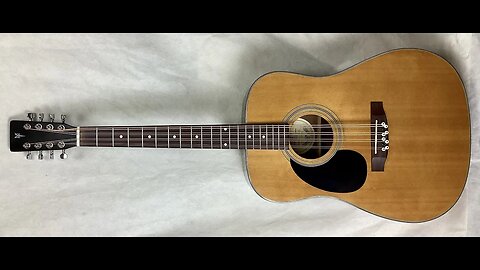 Left Handed Mandocello Conversion of a Hondo Dreadnaught Guitar