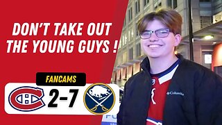DON'T TAKE OUT THE YOUNG GUYS ! | MTL 2-7 BUF | FANCAM