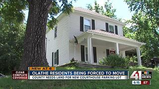 Olathe residents being forced to move for parking lot