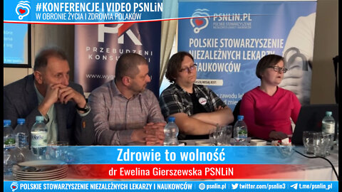 Zdrowie to wolność - dr Ewelina Gierszewska PSNLiN