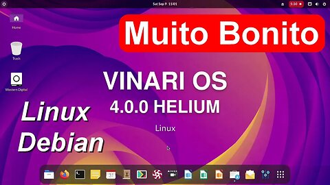 Conheça o novo Vinari OS Linux Debian 12. Sistema Robusto e Fácil de usar