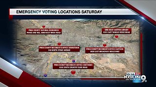 Emergency voting sites opening ahead of election