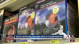 Fire department shares space heater safety reminders as temperatures get colder