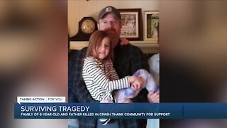 Heartbroken family expresses gratitude for support after girl and her dad are killed by drunk driver