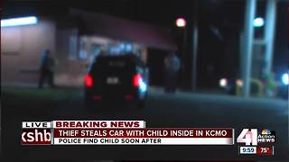 Car stolen with child inside, later found safe