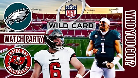Philadelphia Eagles vs Tampa Bay Buccaneers | Live Watch Party Stream | NFL 2023 NFC Wildcard
