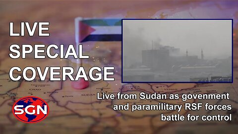 LIVE : Khartoum Sudan as government and paramilitary RSF forces battle for the city with audio