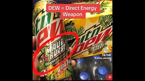 MAUI BLAST MOUNTAIN “ DEW “ - Direct Energy Weapon Dark Humor