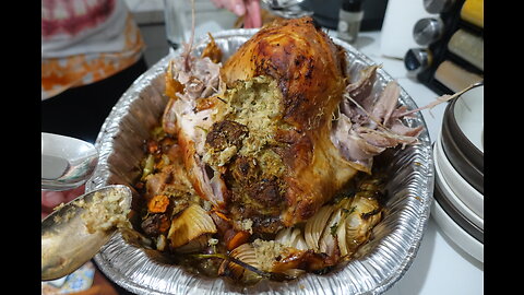 Making Stuffing for the Turkey