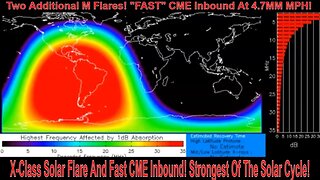 X-Class Solar Flare And Fast CME Inbound! Strongest Of The Solar Cycle!
