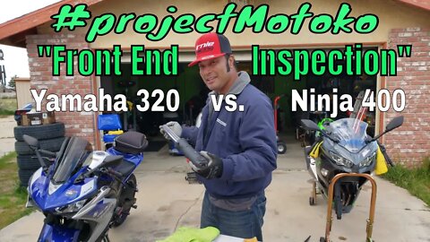 Ninja 400 "Front End Inspection" | Irnieracing #projectMotoko Bike Build Series