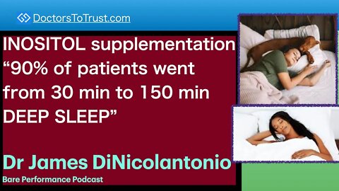 DINICOLANTONIO 6 | INOSITOL supplementation: 90% of patients went from 30 min to 150 min DEEP SLEEP