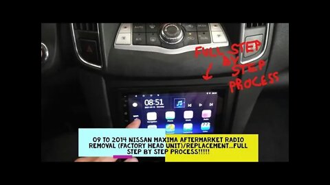 2010 Nissan Maxima (2009-14) Factory removal/replace with touch screen(full step by step approach)!