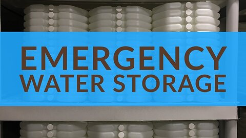 Emergency Water Storage for Apartments, Condos, Small Spaces in a Cornoavirus Medical Quarantine