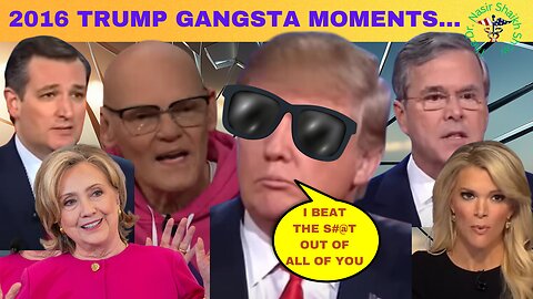 A FEW MOMENTS DONALD TRUMP GANGSTA MOMENTS From 2016 Election