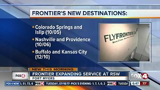 Frontier adding new flights to Fort Myers