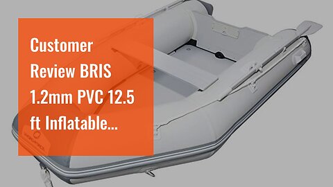 Customer Review BRIS 1.2mm PVC 12.5 ft Inflatable Boat Inflatable Fish Hunter & Person Inflatab...