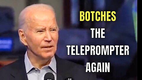 Joe Fought the Teleprompter, and the TELEPROMPTER WON!