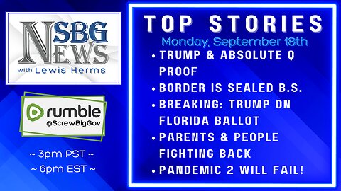 TRUMP & ABSOLUTE Q PROOF | BORDER IS SEALED B.S. | TRUMP ON FLORIDA BALLOT | PANDEMIC 2 WILL FAIL