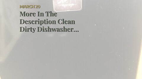 More In The Description Clean Dirty Dishwasher Magnet, Cute Floral Double Sided Reversible Sign...