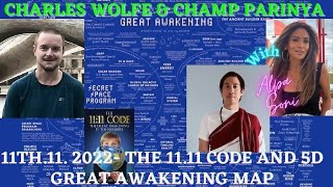 CHAMP PARINYA CREATOR OF THE 5D AWAKENING MAP JOINS CHARLES WOLFE & ALPA SONI ON 11.11.2022