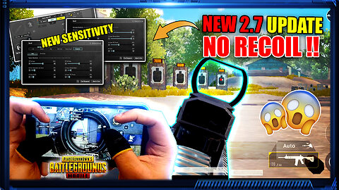 NEW GYRO SENSITIVITY FOR PUBG Mobile 2.7 UPDATE | 3 FINGER CONTROL SETTING 2023 😱 - PUBG MOBILE