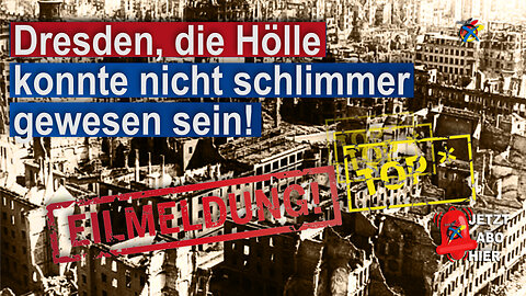 Über die Bombardierung von Dresden die Hölle könnte nicht schlimmer gewesen sein.