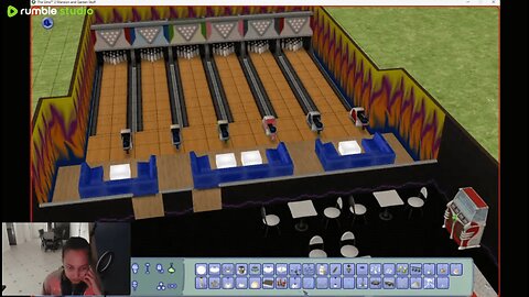 Building a Bowling Alley (Sims 2)