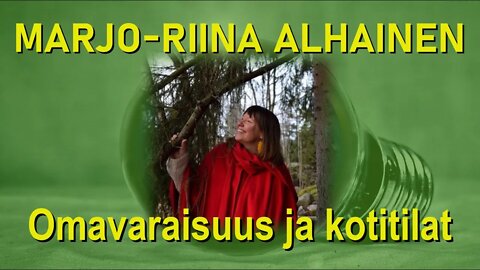 ATOMIstudio: Marjo-Riina Alhainen keskustelemassa aiheesta omavaraisuus ja kotitilat. 15.02.22