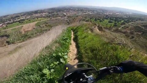 Drz400s down a SKETCHY path