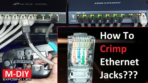 How To Crimp RJ45 Ethernet Jacks Using A Crimping Plier? Custom Vs Readymade Cables [Hindi]