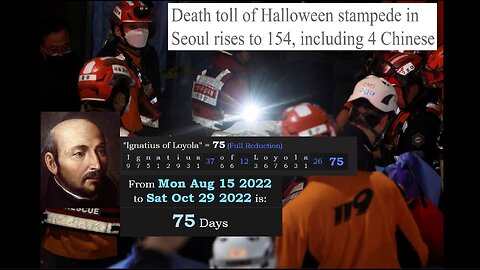 Seoul Stampede was a Jesuit Sacrifice Ritual Honoring Layola