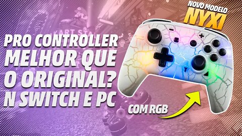 NOVO PRO CONTROLLER DA NYXI, VALE A PENA? Nintendo Switch e PC - Review