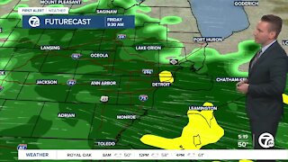 Metro Detroit Forecast: Warmer today; rainy day tomorrow