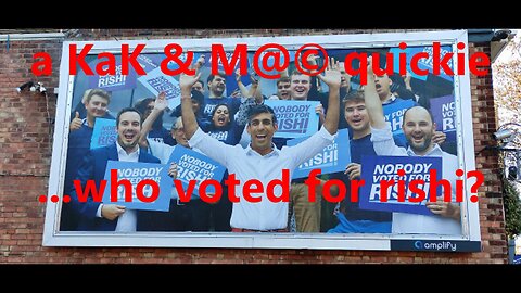 a KaK & M@© quickie. who voted for rishi?