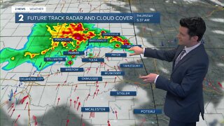 More thunderstorms Thursday morning